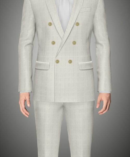 CUSTOM MADE NARROW STRIPE 2 PC SUIT