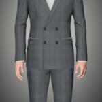 CUSTOM MADE SHARKSKIN 2 PC SUIT