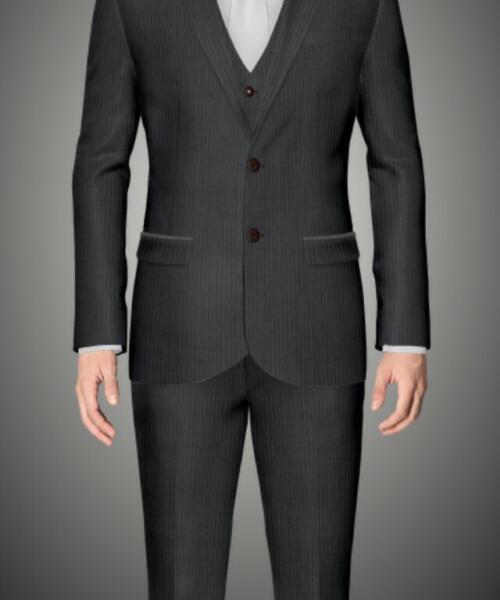 CUSTOM MADE HERRINGBONE 3 PC SUIT