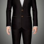 CUSTOM MADE HERRINGBONE FABRIC 2 PC SUIT