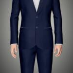 CUSTOM MADE SOLID 2 PC SUIT