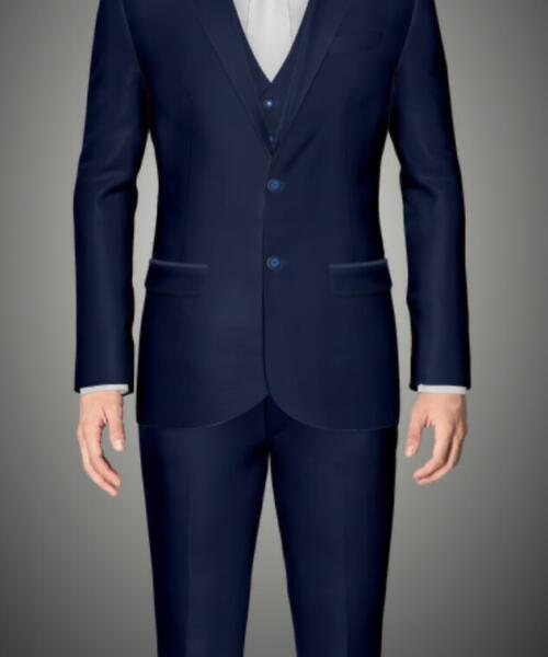CUSTOM MADE SOLID 3 PC SUIT